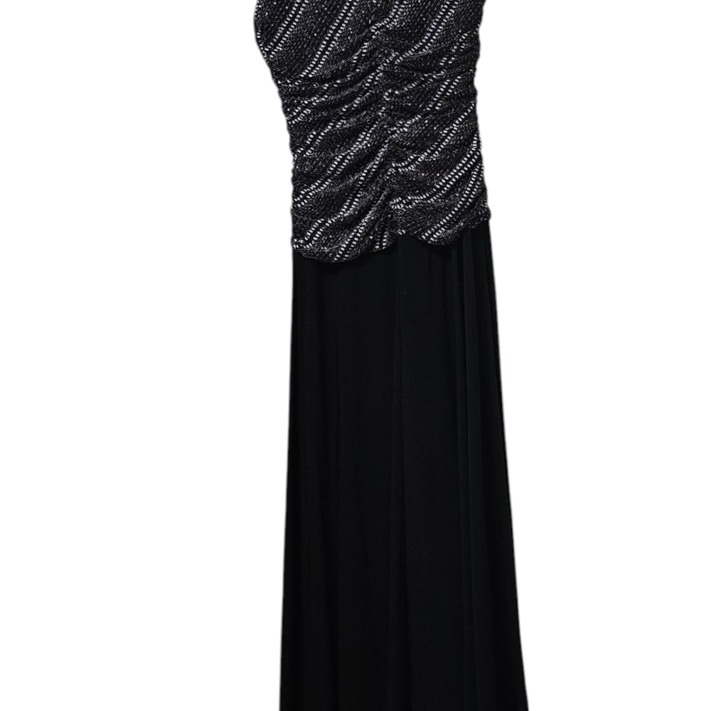 R&M Richards Black and White Patterned Dress